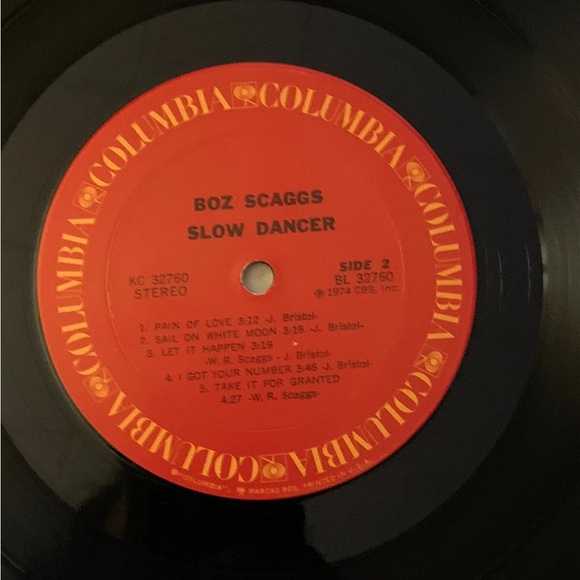 Boz Scaggs Slow Dancer Columbia Red Label Vinyl Record - Picture 6 of 7